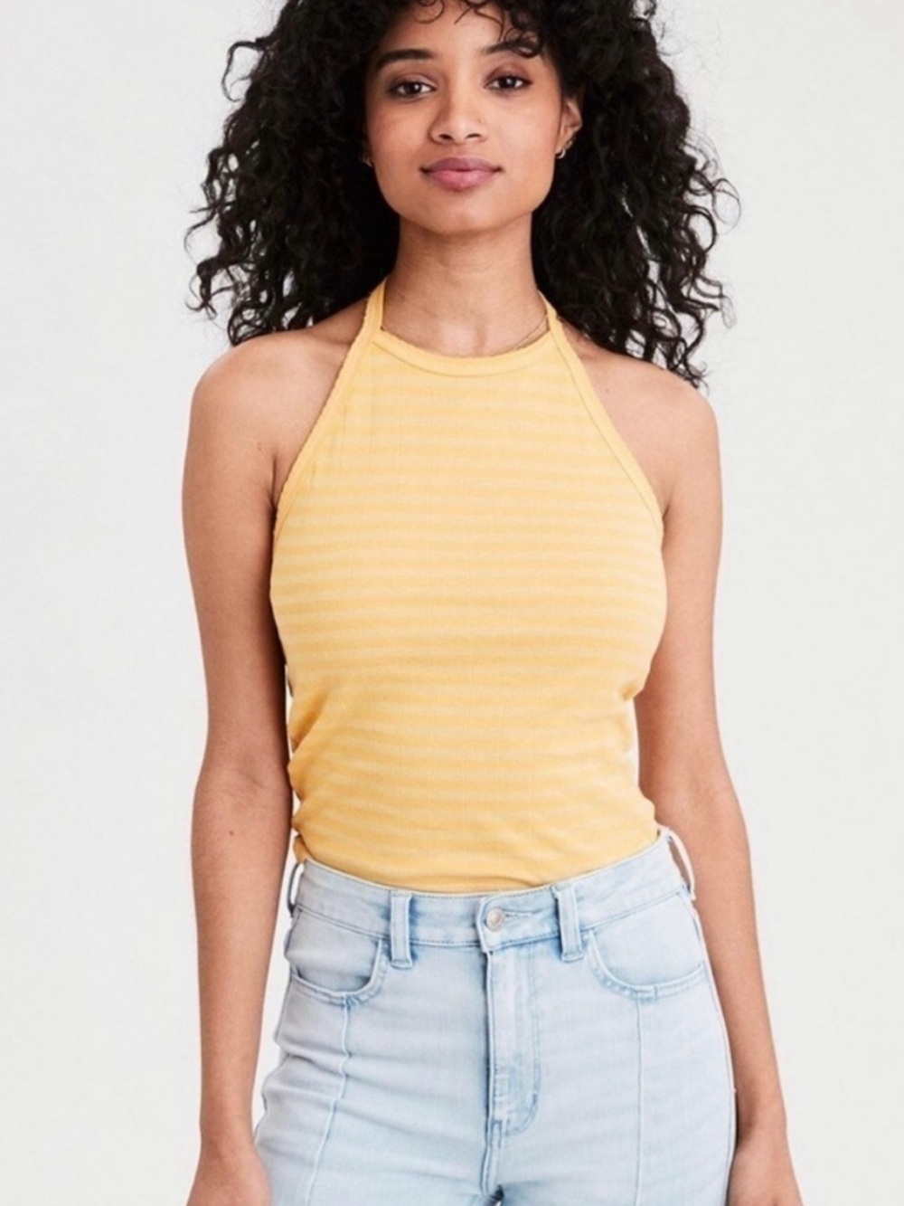 AE Striped Halter Top